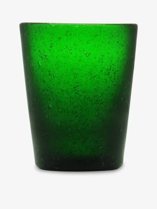 Verre a eau bubble emeraude - zani serafino
