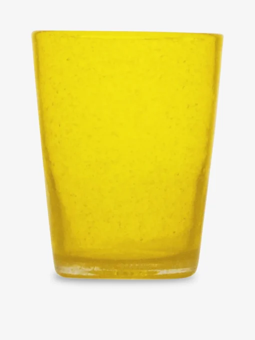Verre a eau bubble jaune - zani serafino