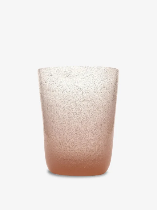 Verre a eau bubbles peche - zani serafino