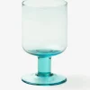 Verre a vin verre bleu turquoise - bitos...